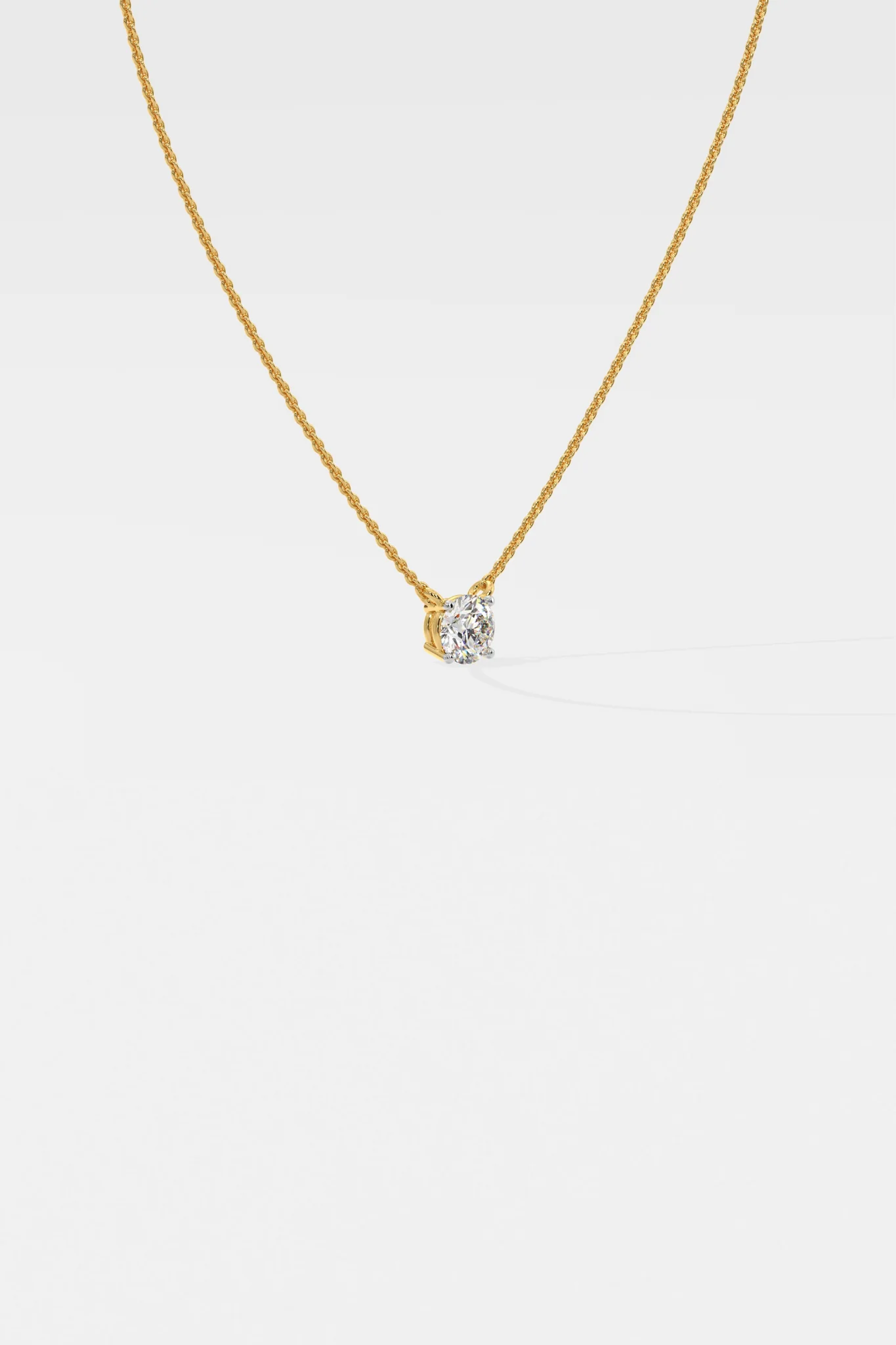 ROUND SOLITAIRE NECKLACE