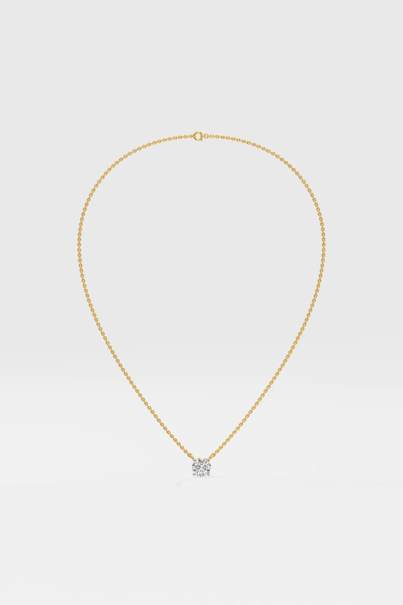 ROUND SOLITAIRE NECKLACE