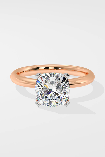 CUSHION SOLITAIRE RING