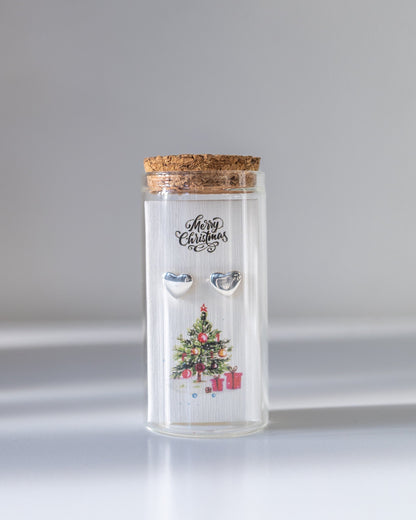 CHRISTMAS HEART STUDS