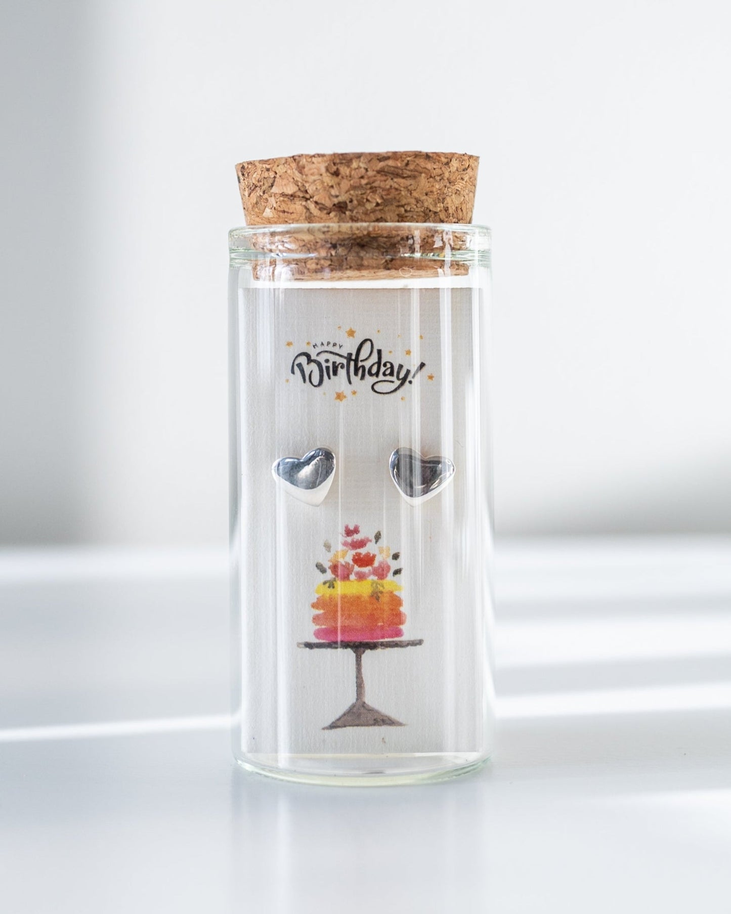 BIRTHDAY HEART STUDS