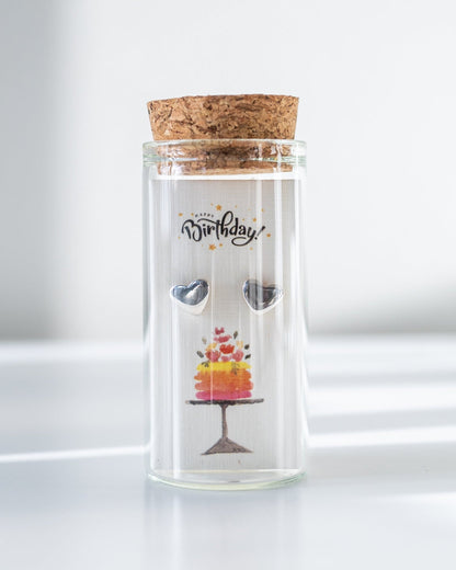 BIRTHDAY HEART STUDS