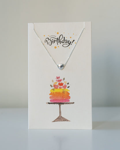 BIRTHDAY HEART NECKLACE