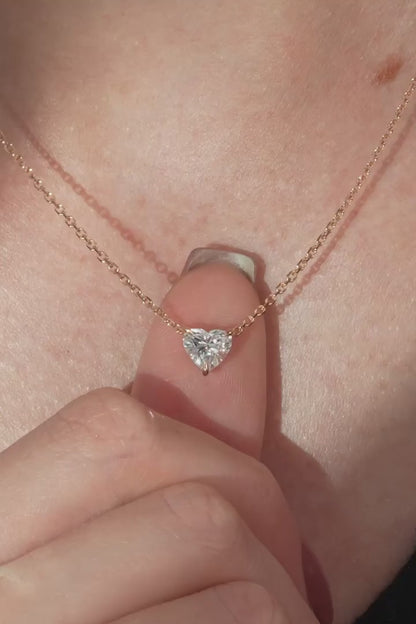 HEART SOLITAIRE NECKLACE